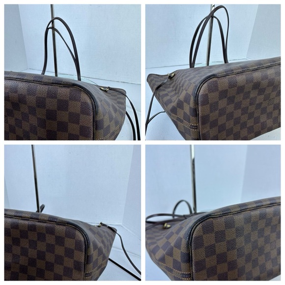 Louis Vuitton DAMIER EBENE MM NEVERFULL TOTE SHOULDER BAG - Picture 4 of 16